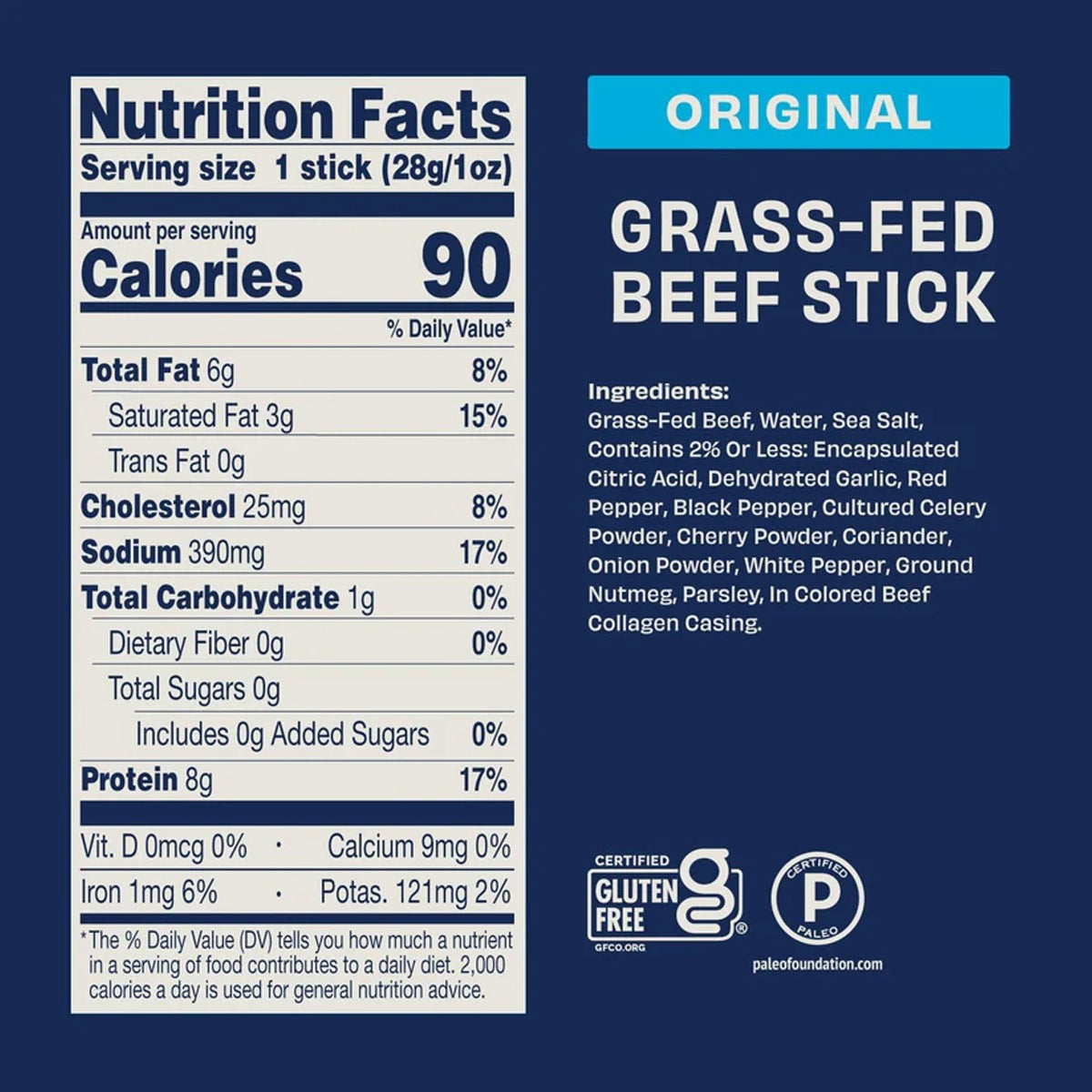 Zero Sugar 1 oz Jerky Sticks