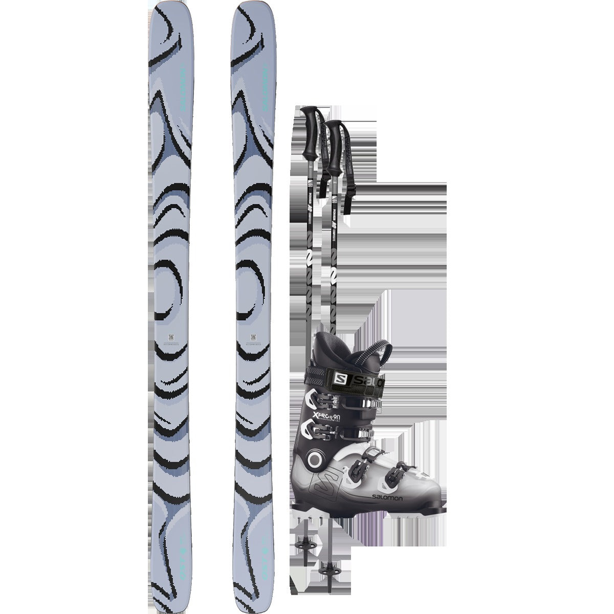 Salomon QST 100 Demo Ski Package