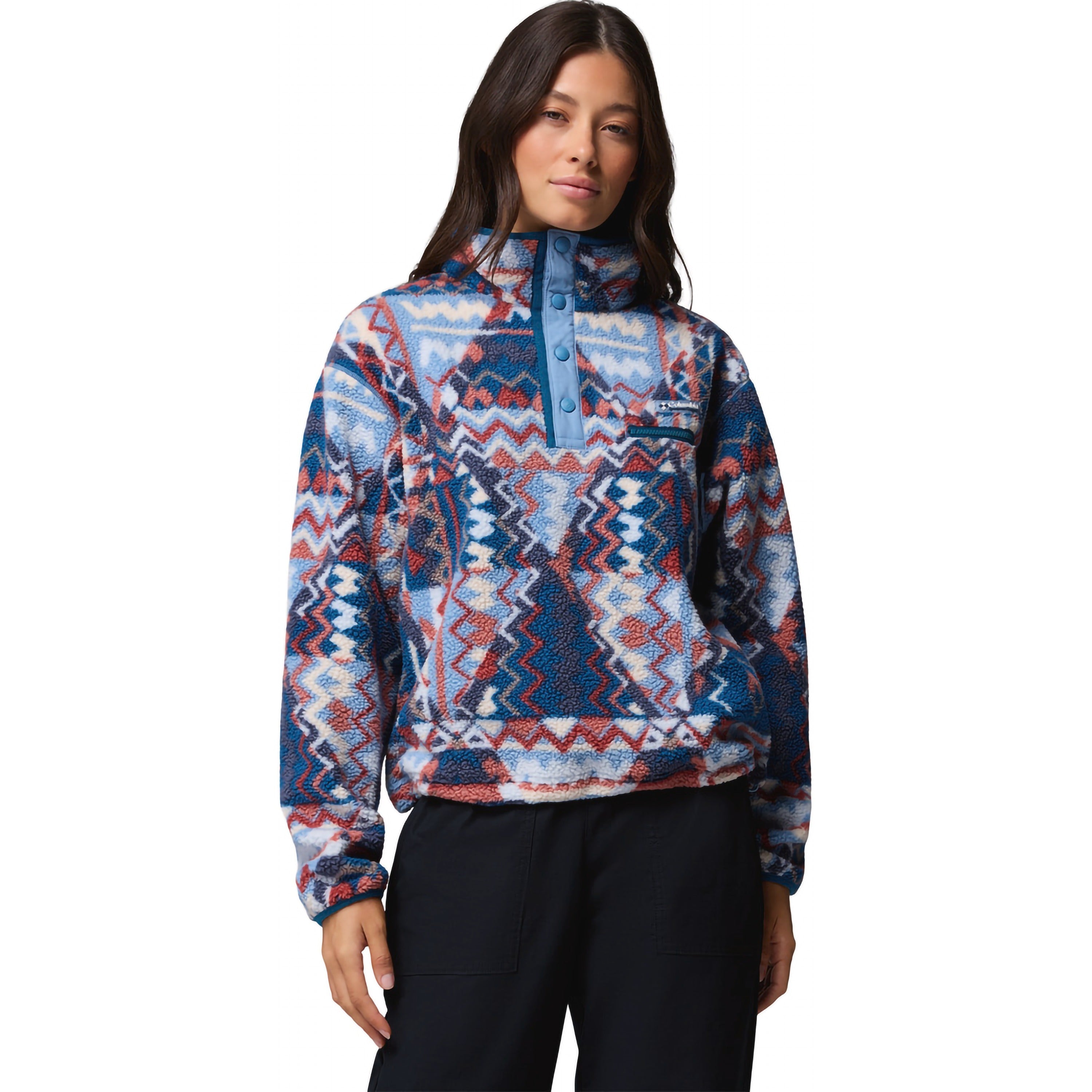 Women's Helvetia II Printed Crop 1/2 Snap Pullover