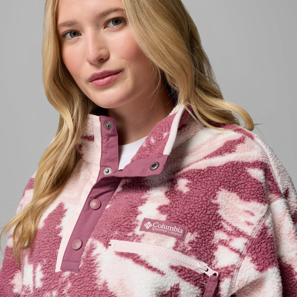 Women's Helvetia II Printed Crop 1/2 Snap Pullover