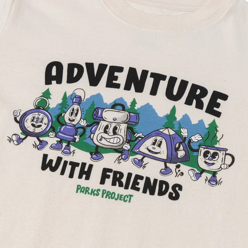 Youth Adventure With Friends Camp Tee
