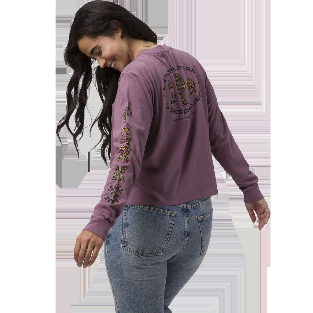 Women's 90s Doodle Parks Boxy Long Sleeve Tee