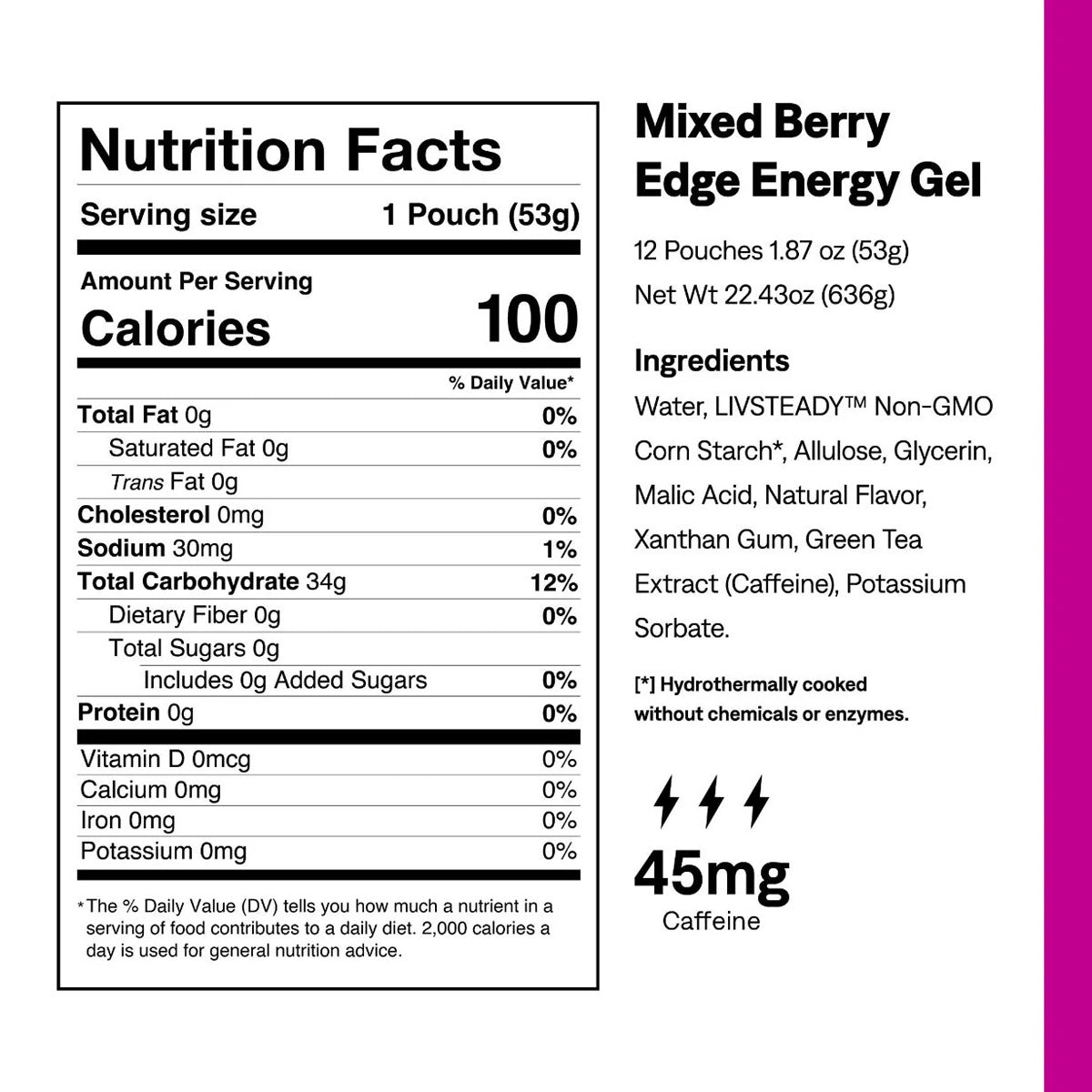 Edge Energy Gel Plus Caffeine