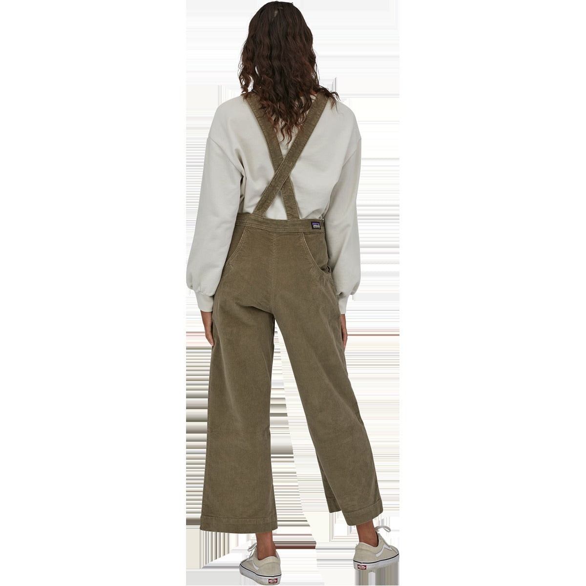 Women's Stand Up Cropped Corduroy Overalls