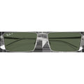 Emy Bio-Based - Polished Silver/Dark Green