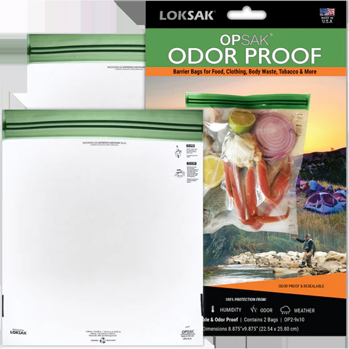 Opsak Barrier Bag 9" x 10" (2 Pack)