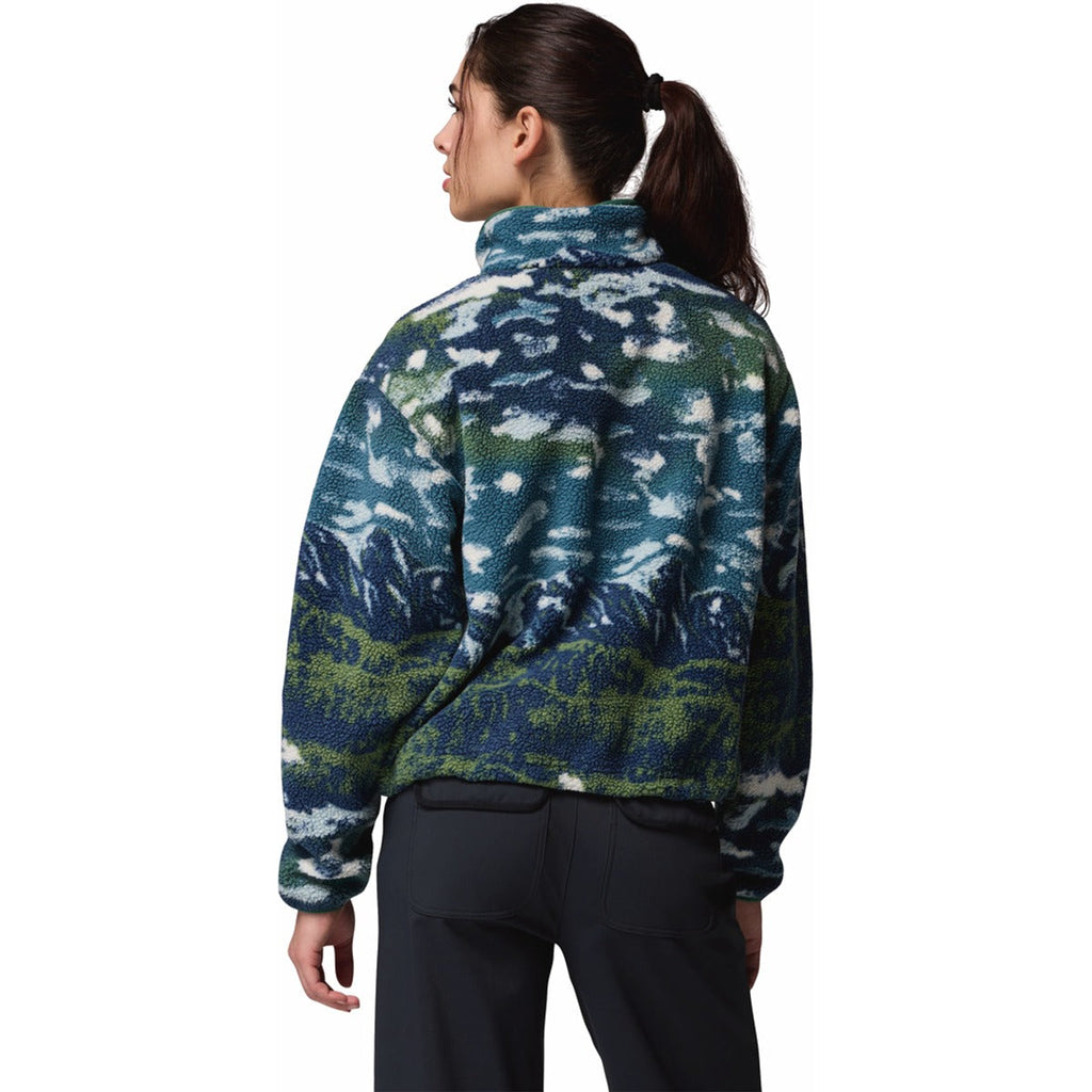 Women's Helvetia II Printed Crop 1/2 Snap Pullover