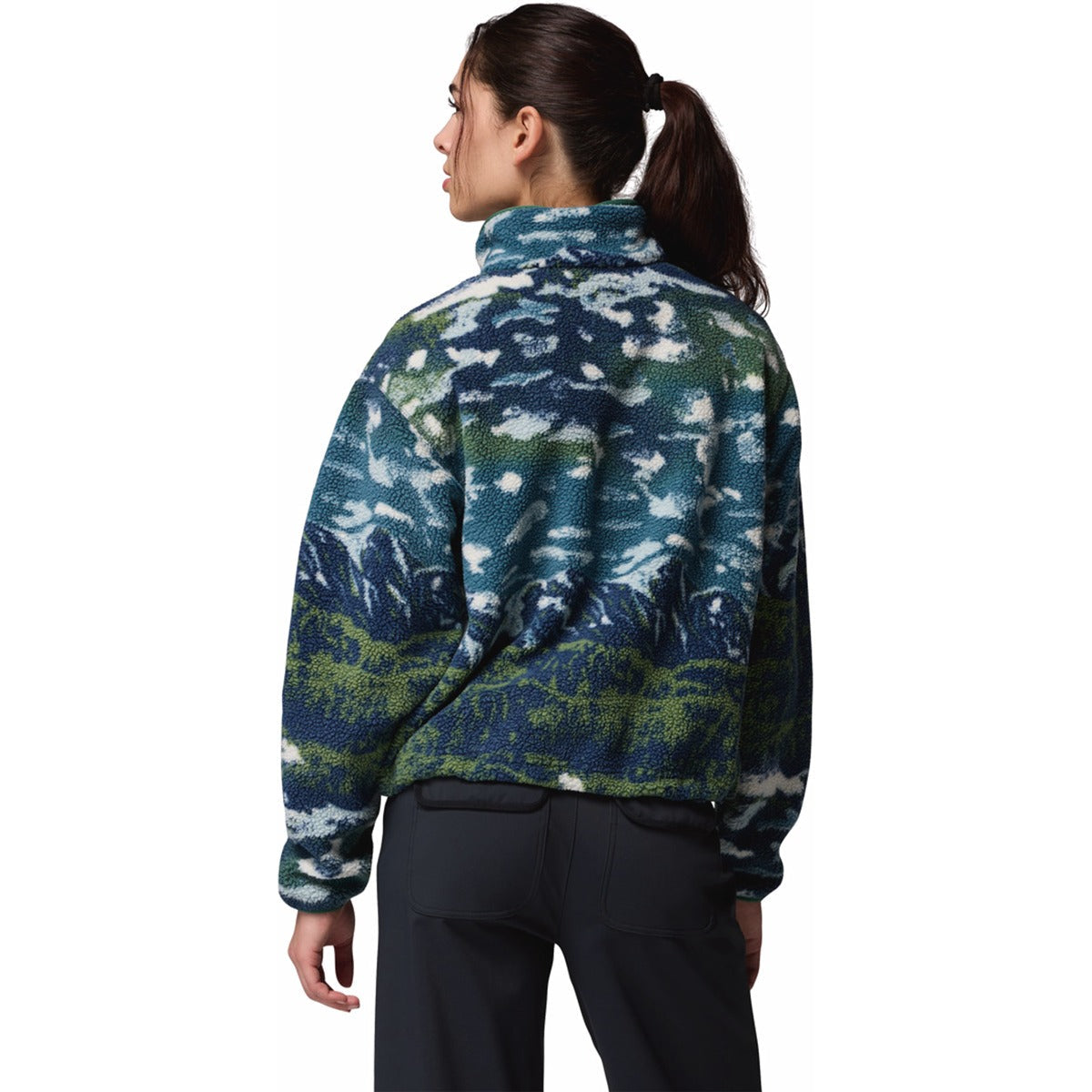 Women's Helvetia II Printed Crop 1/2 Snap Pullover