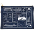 San Francisco Flat Zip Pouch