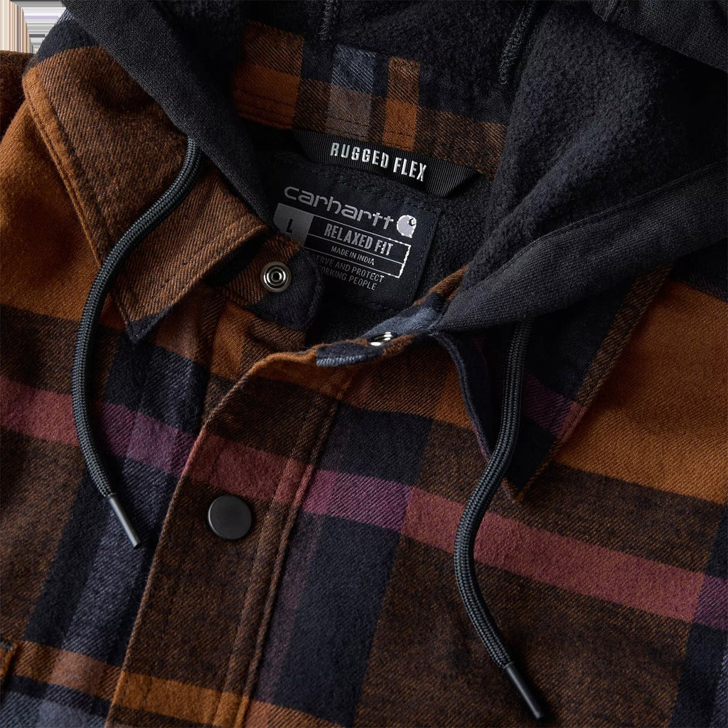 Carhartt Men's Relaxed Fit Flannel Fleece-Lined Shirt Jacket