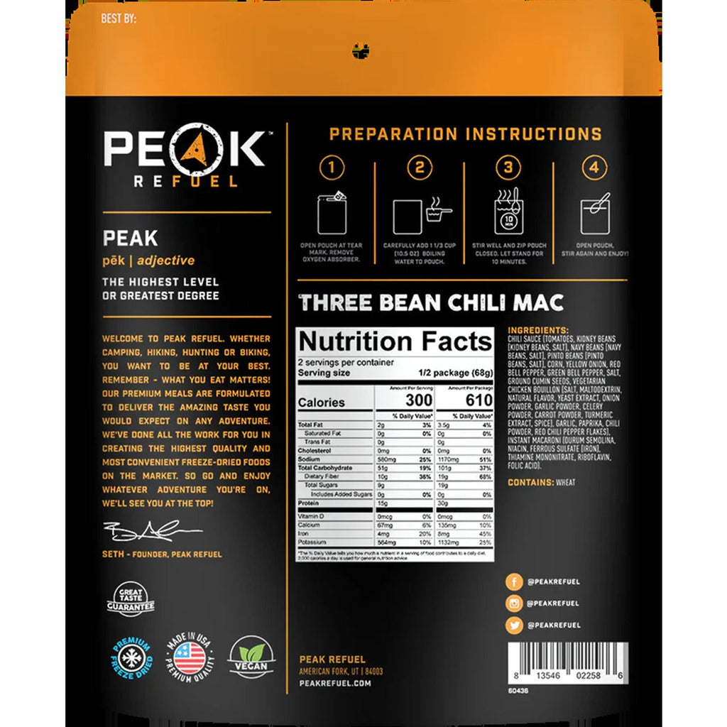 Three Bean Chili Mac (2 Servings)