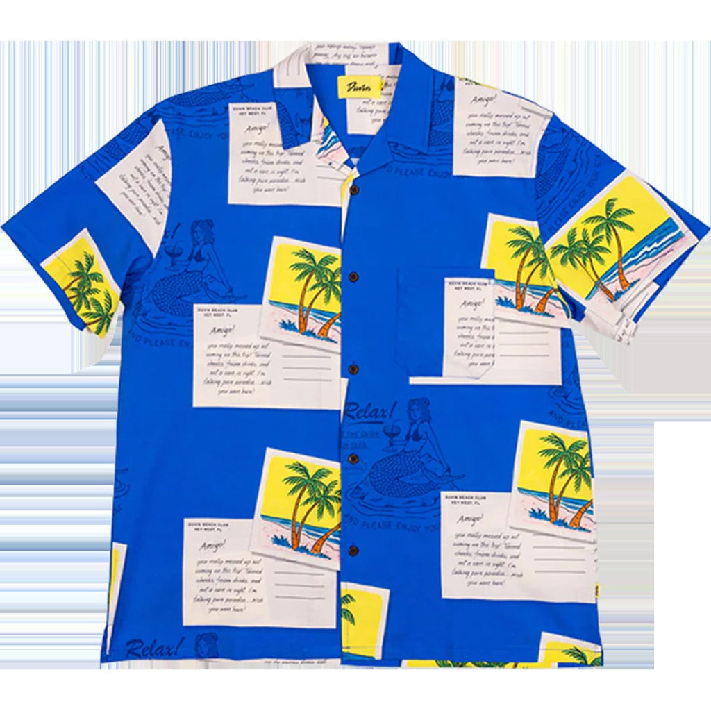 Men's From Vacation Stretch Button Up