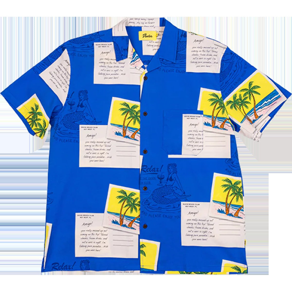 Men's From Vacation Stretch Button Up