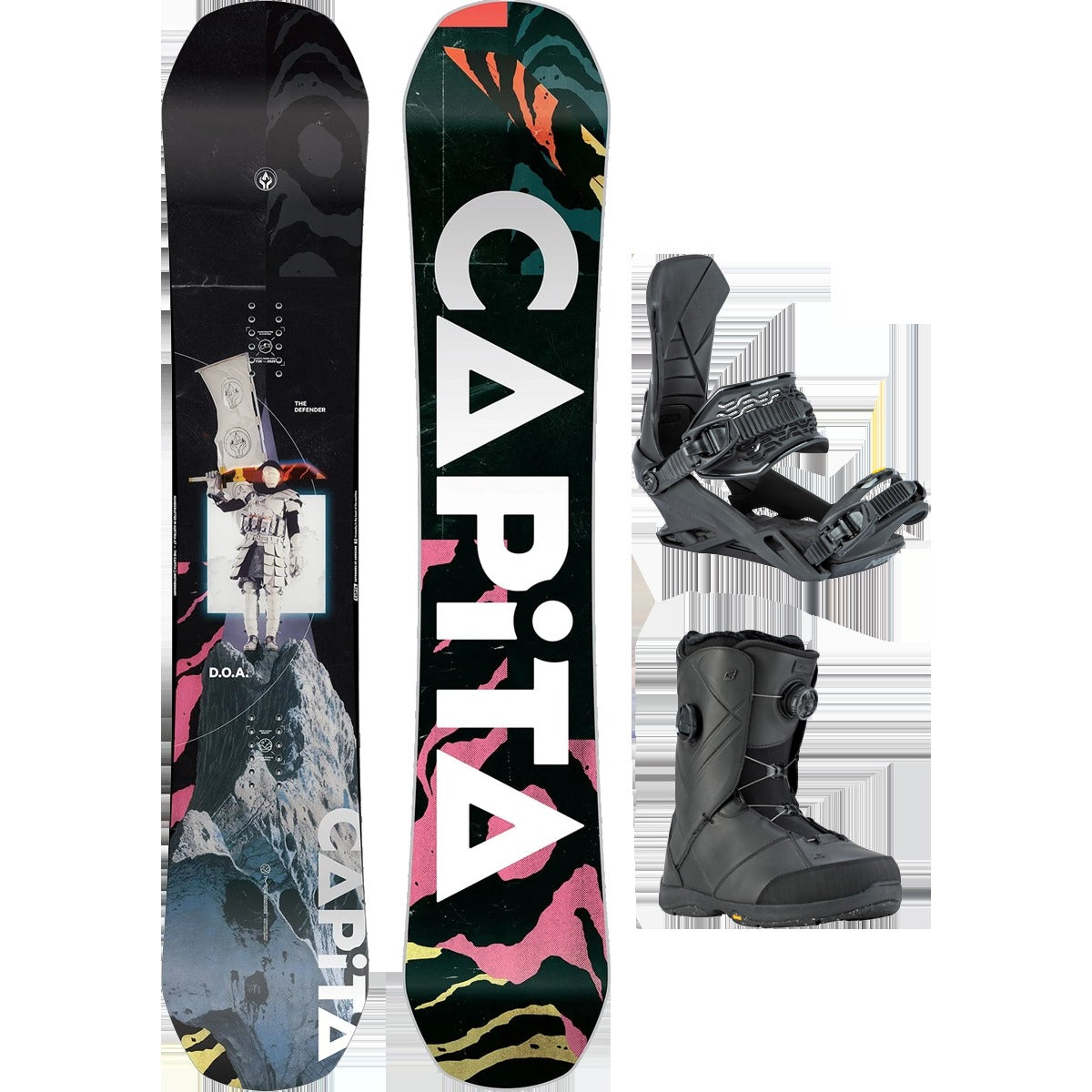 Capita D.O.A. Demo Snowboard Package