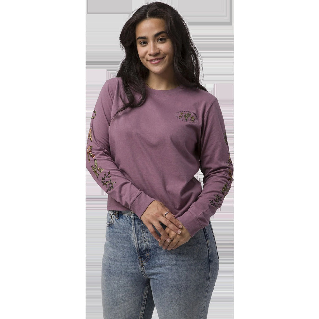 Women's 90s Doodle Parks Boxy Long Sleeve Tee