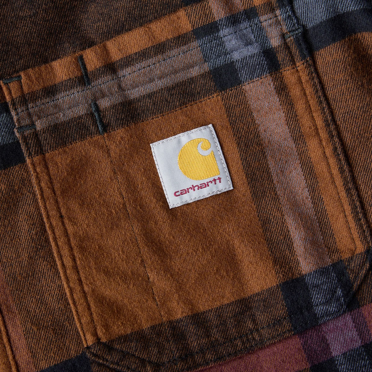 Carhartt Men's Relaxed Fit Flannel Fleece-Lined Shirt Jacket
