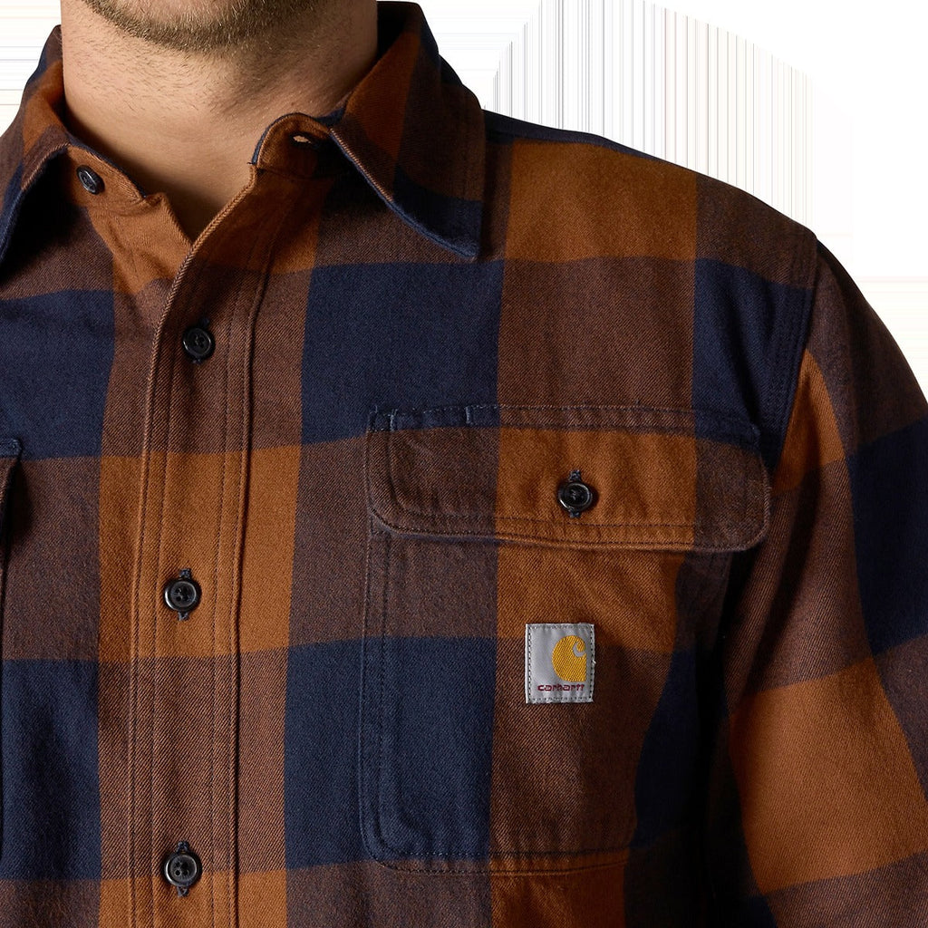 Men's Heavyweight Flannel Long Sleeve Plaid Shirt