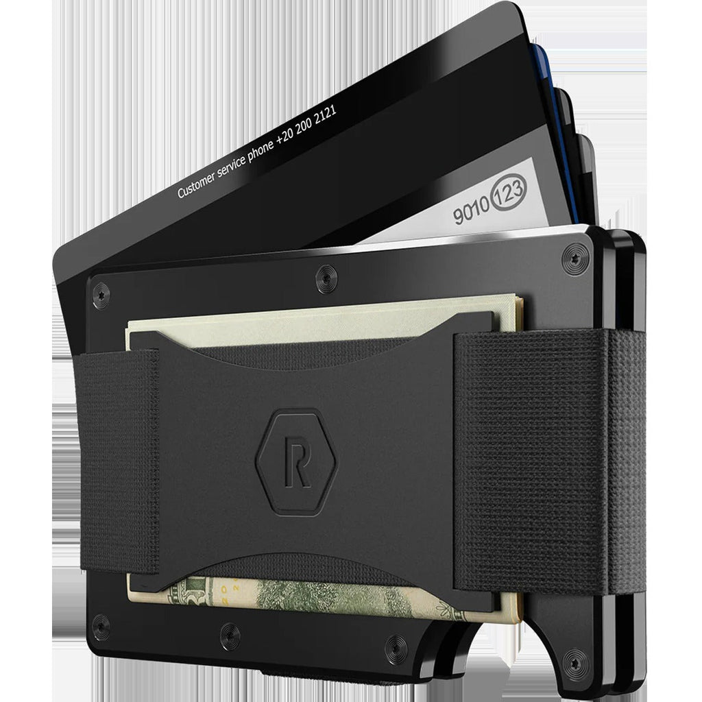 Aluminum Wallet with Cash Strap