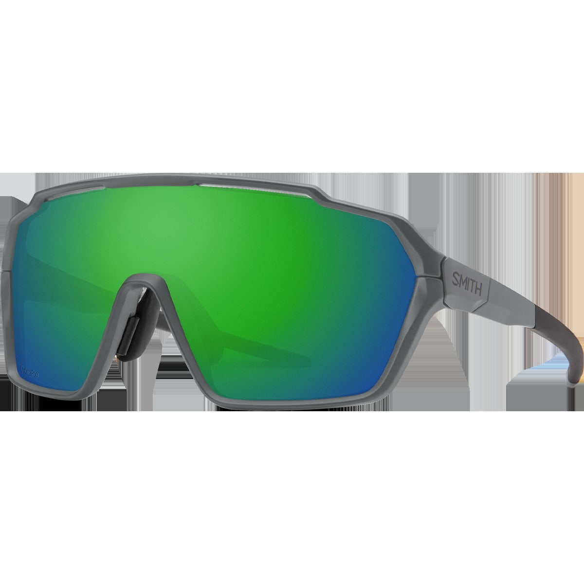 Shift MAG - Matte Cement/ChromaPop Green Mirror Lens