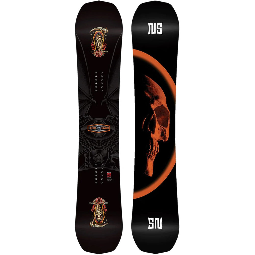 Never Summer Easy Rider Demo Snowboard Package