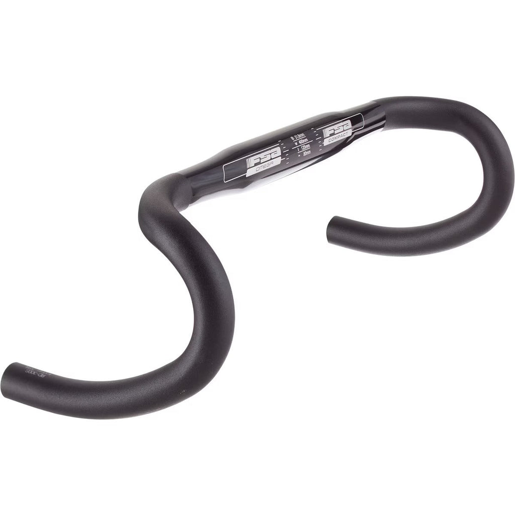 FSA Omega Compact 40cm 31.8 Road Handlebar Black