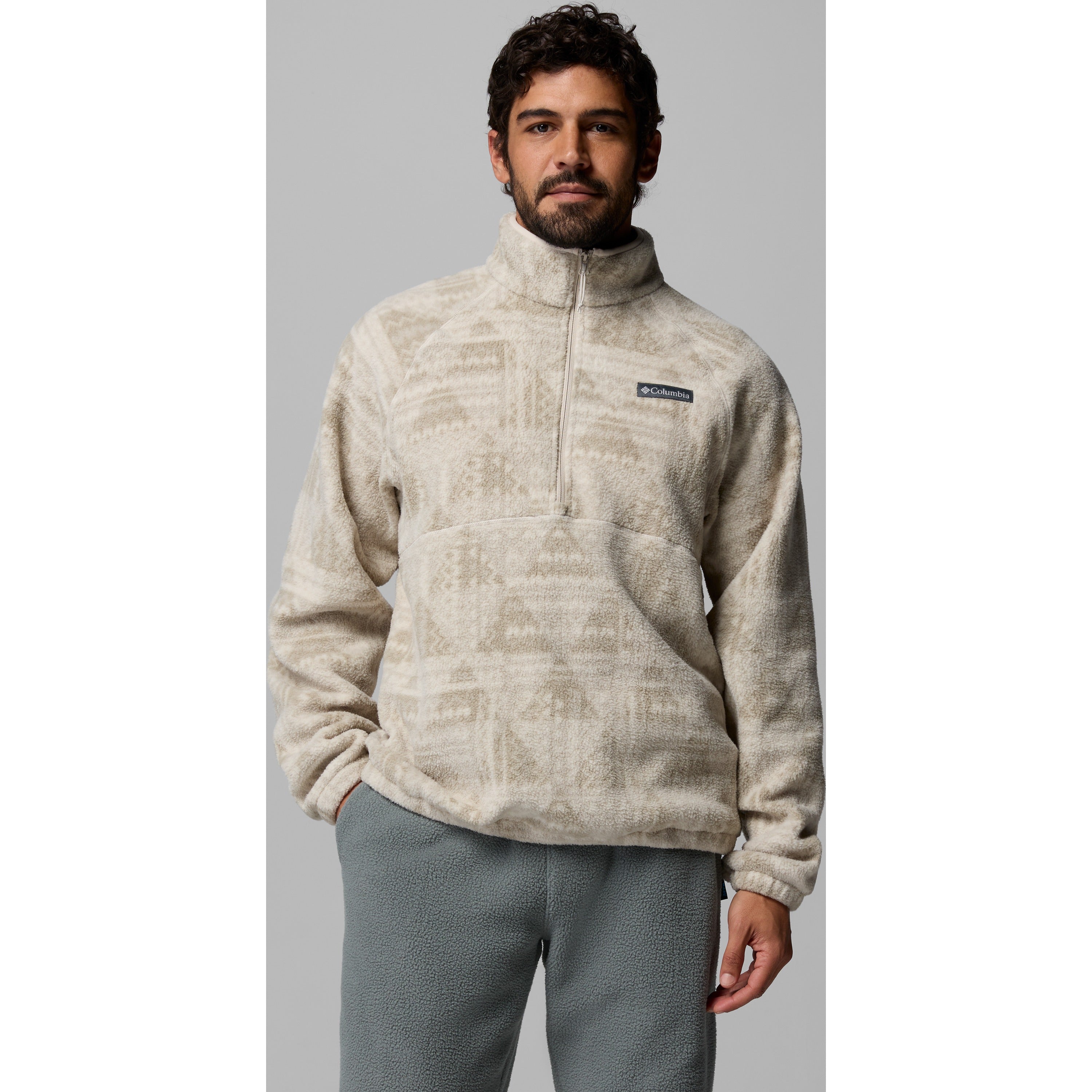 Men's Timber Crest Printed Half Zip