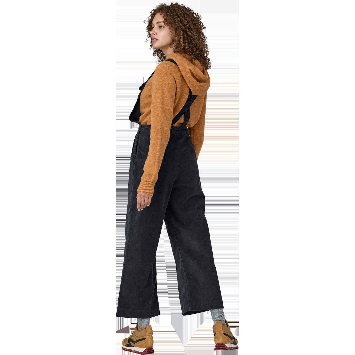 Women's Stand Up Cropped Corduroy Overalls