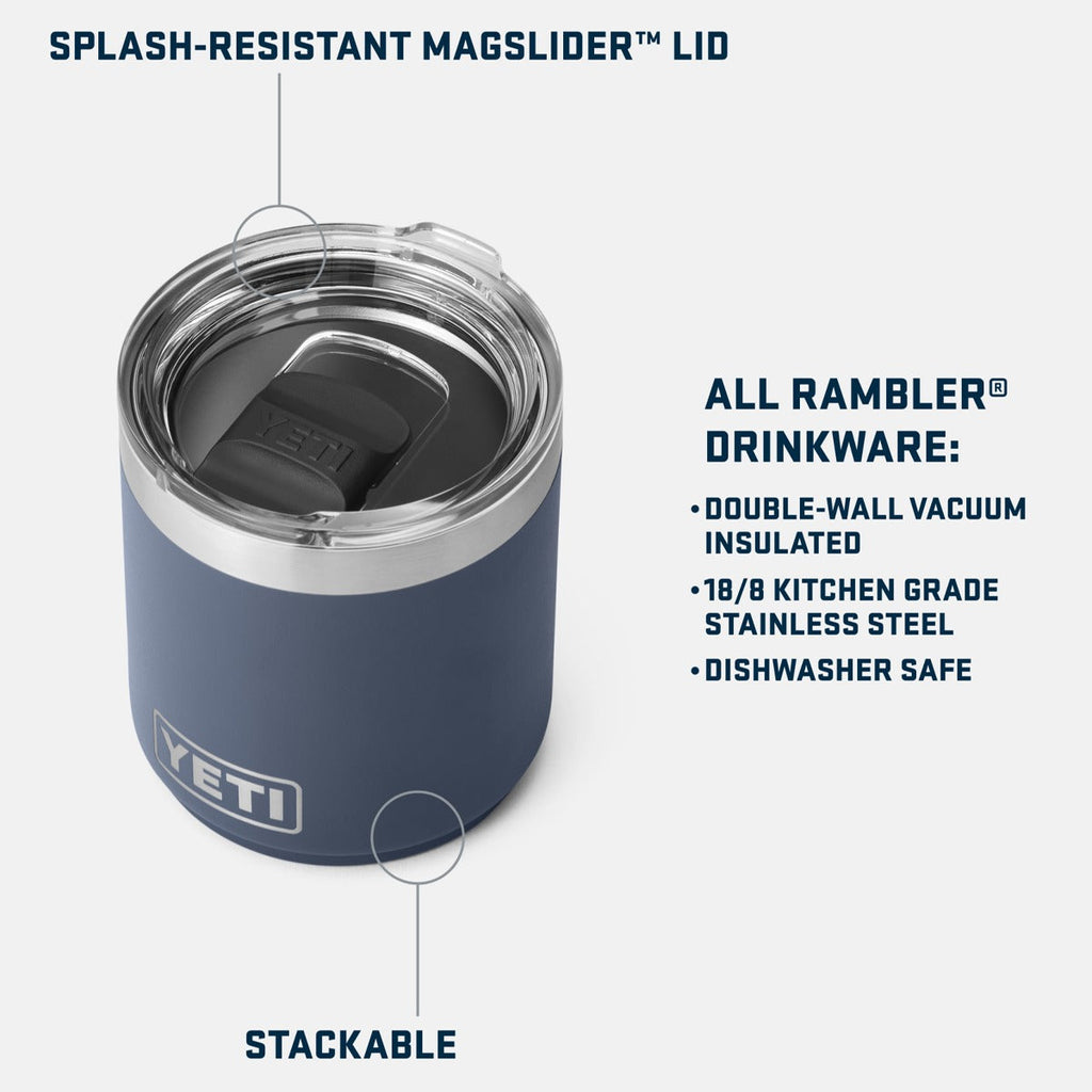 Rambler 10 oz Lowball 2.0 with MagSlider Lid