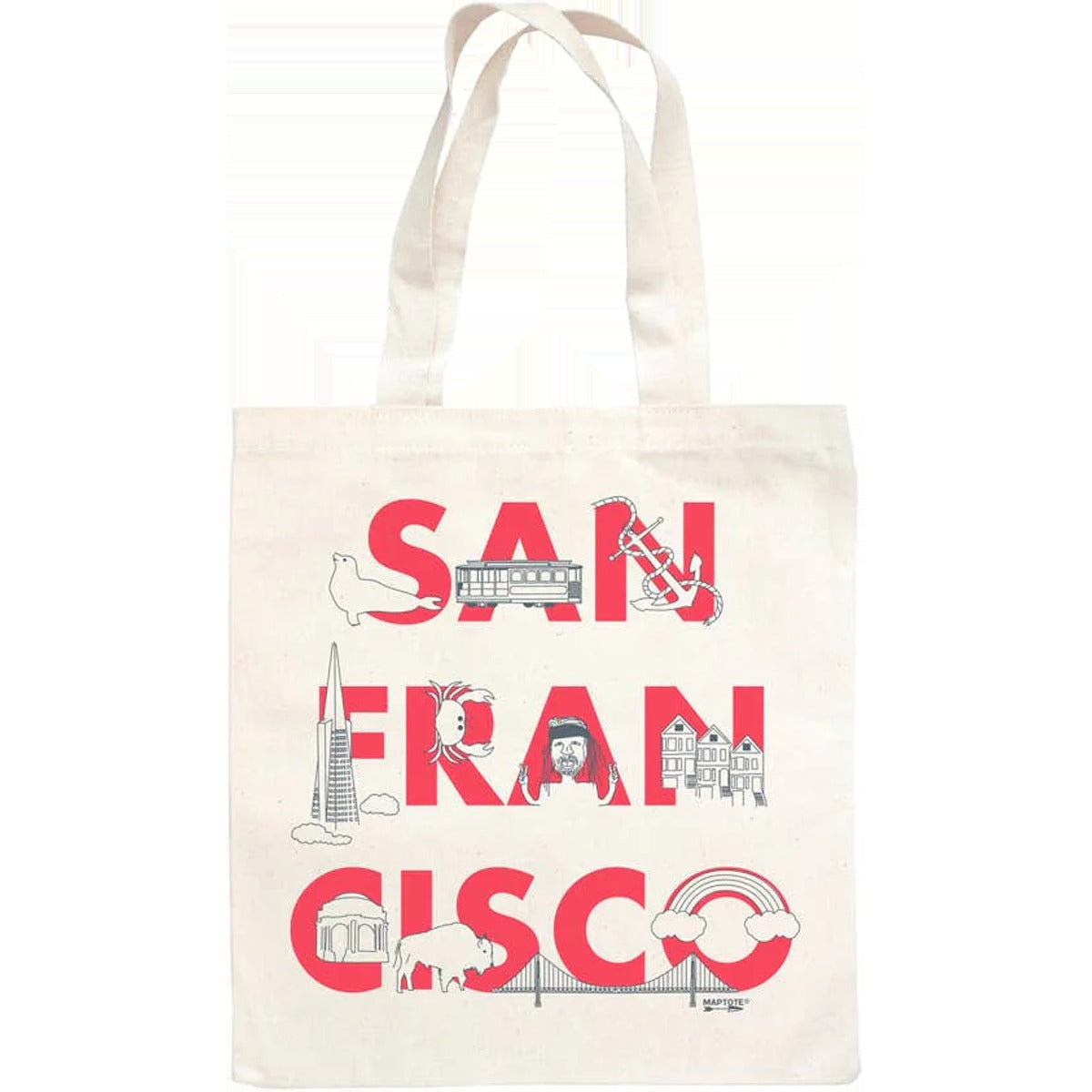 San Francisco Font Grocery Tote