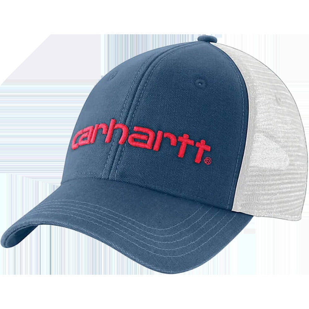Canvas Mesh Back-Logo Cap