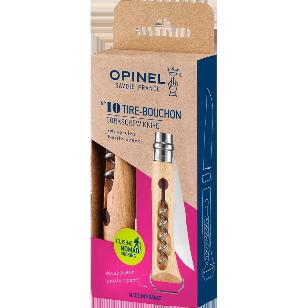 No. 10 Corkscrew Bottle Knife with Bottle Opener