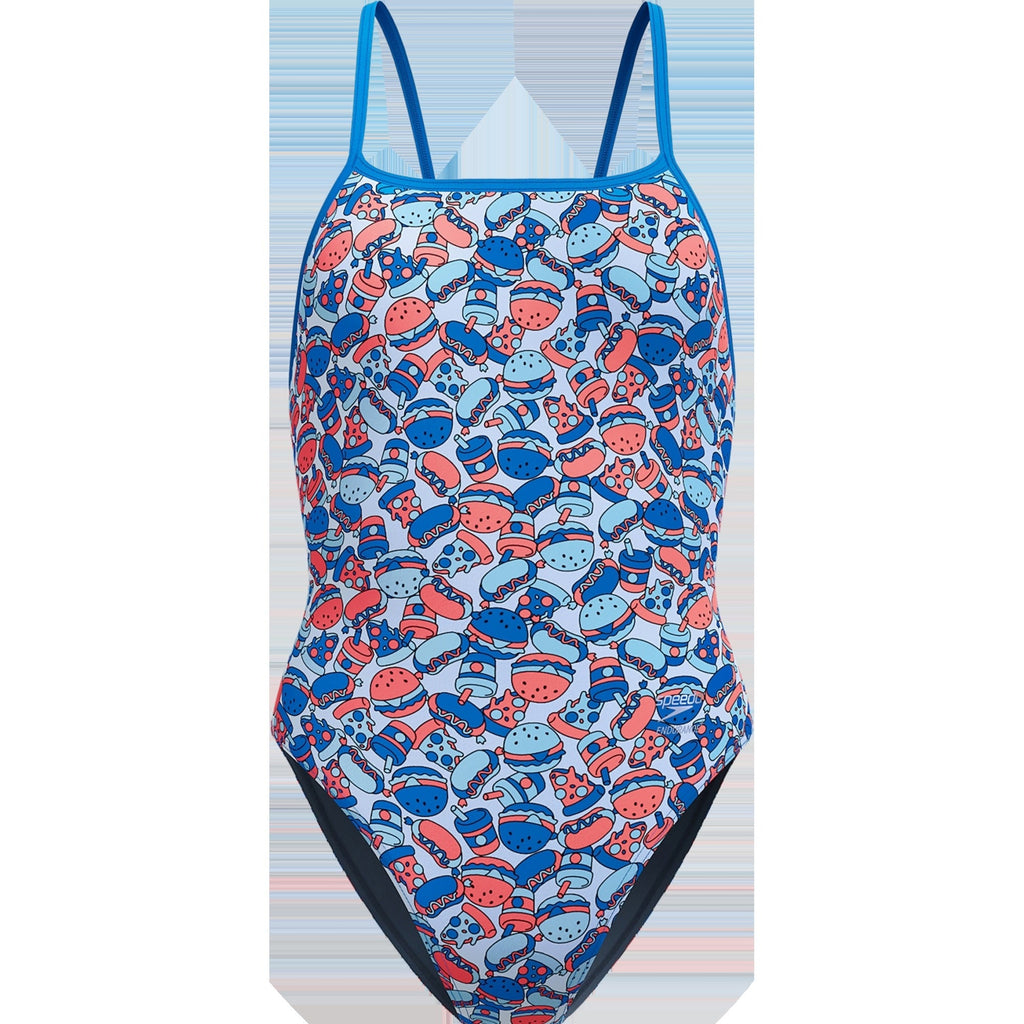 Women's Printed Web Back One Piece