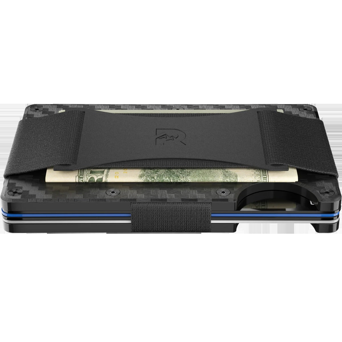 Carbon Fiber Wallet with Cash Strap