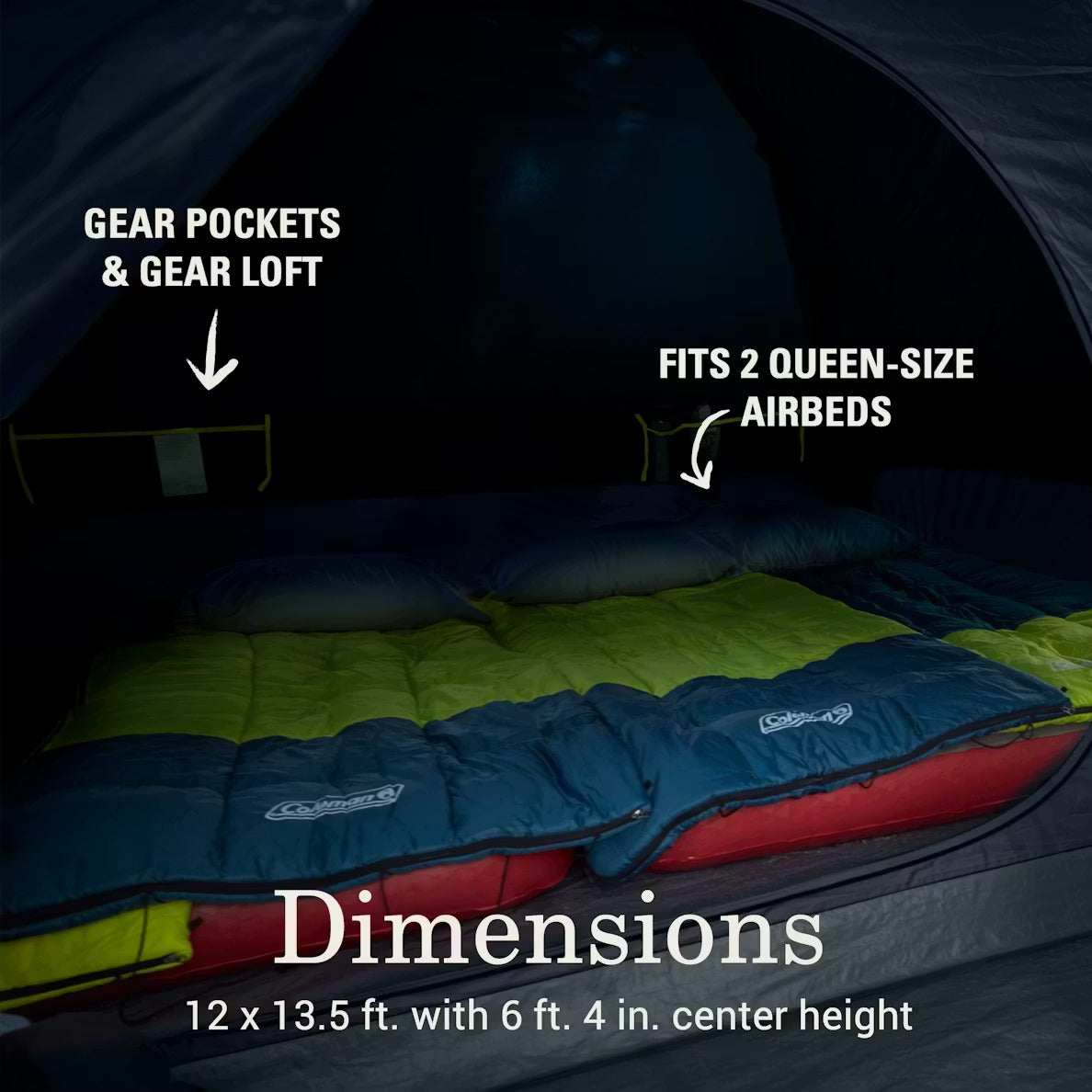 Skydome Tent 8 Person Screen Room Dark Room