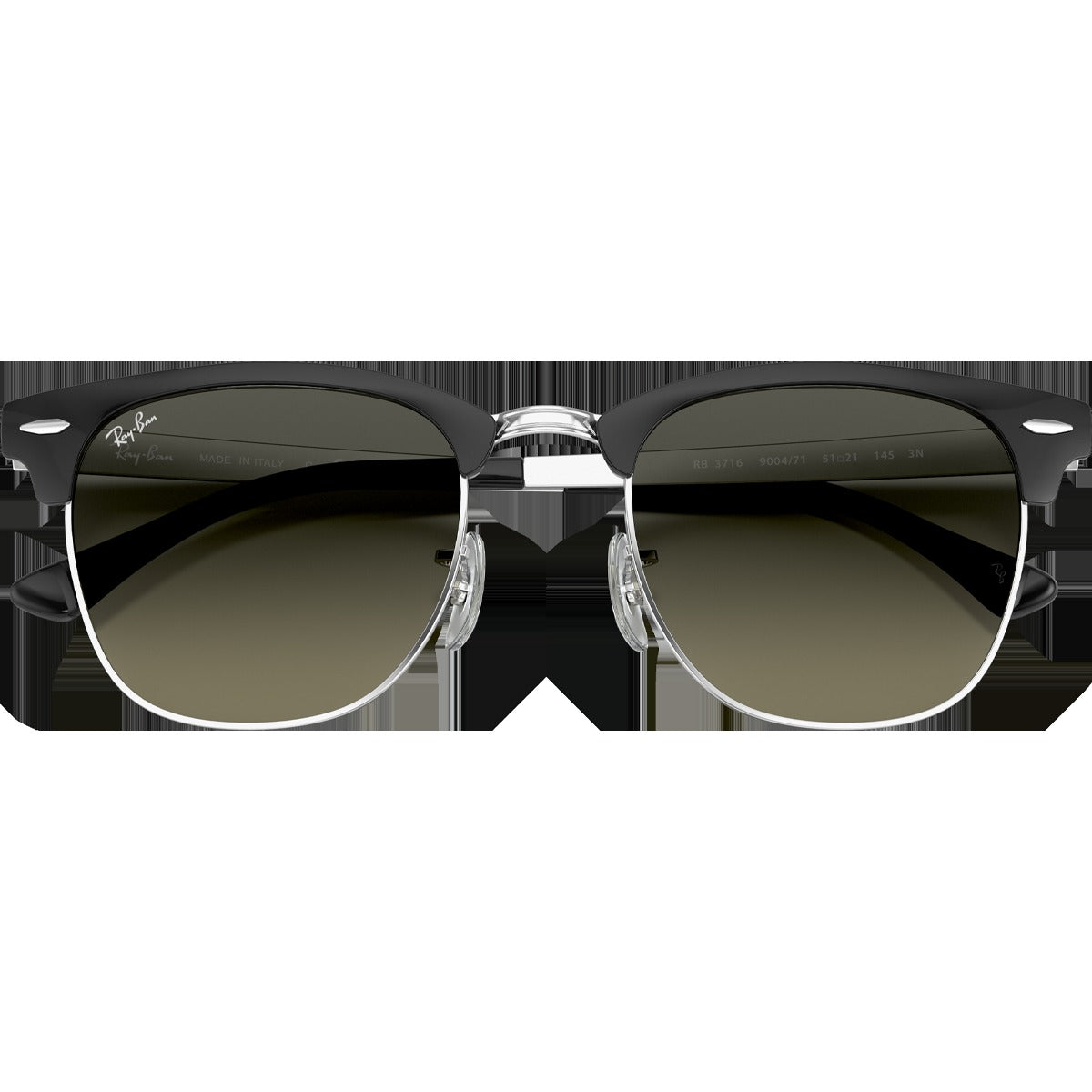 Clubmaster Metal - Polished Black Silver/Grey Gradient