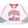 Women's 49ers Historic Big Overarch Drop Needle Raglan Jersey
