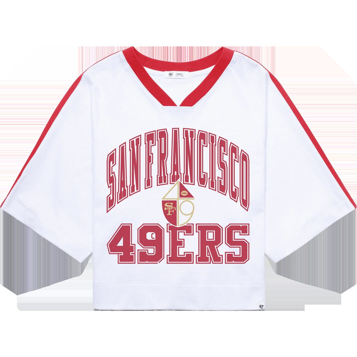 Women's 49ers Historic Big Overarch Drop Needle Raglan Jersey