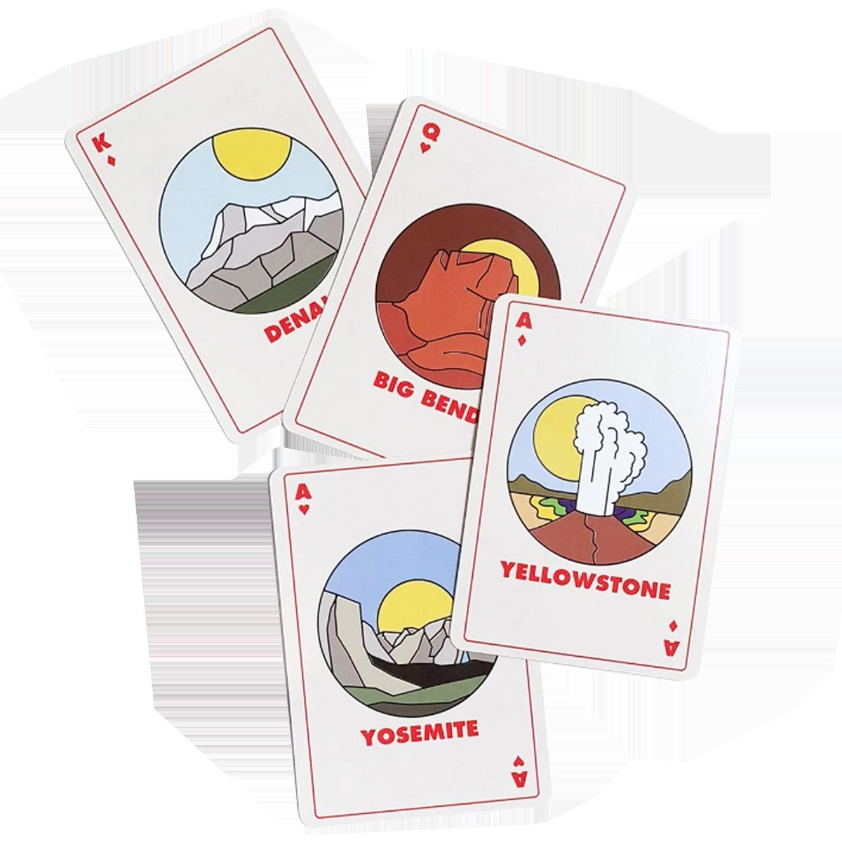 Minimalist National Park Playing Cards