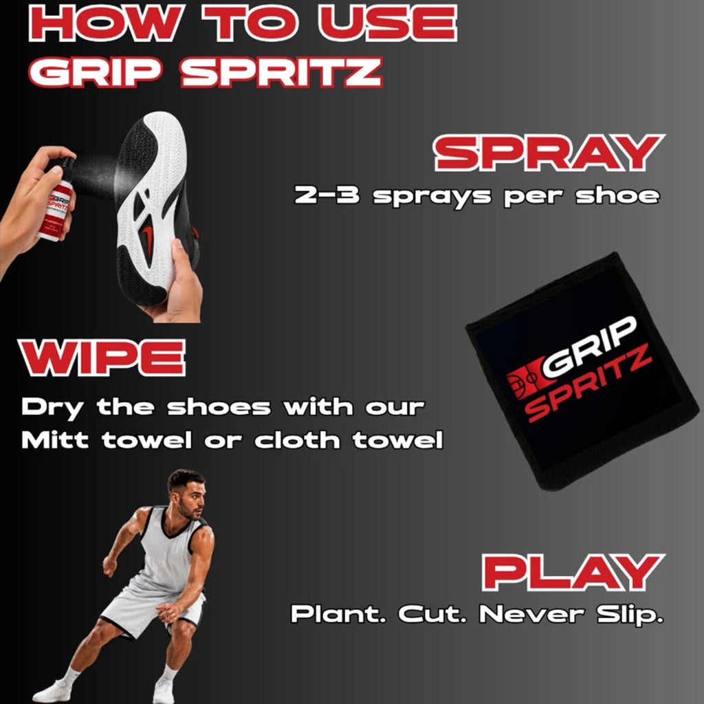 Basketball Shoe Grip Spray/Towel Bundle