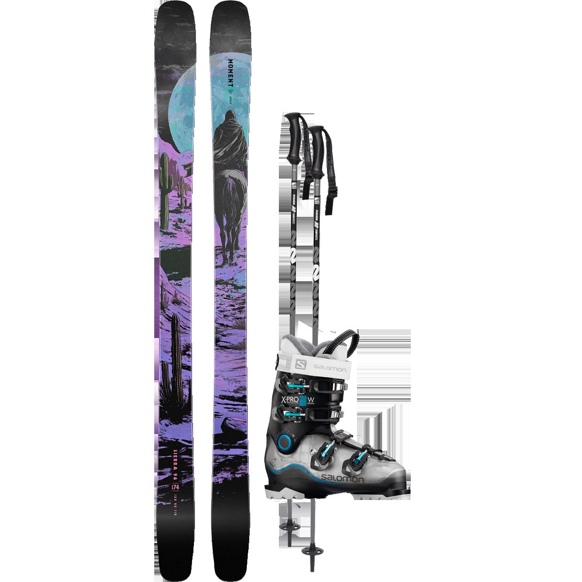 Moment Women's Sierra 96 Demo Ski Package