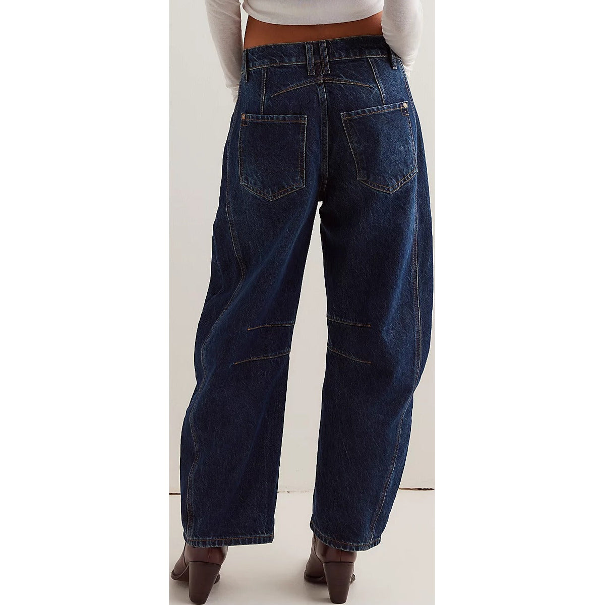 Women's Good Luck Mid Rise Barrel Jeans