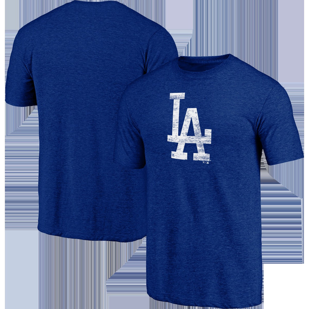 Men's Dodgers Triblend Logo Short Sleeve