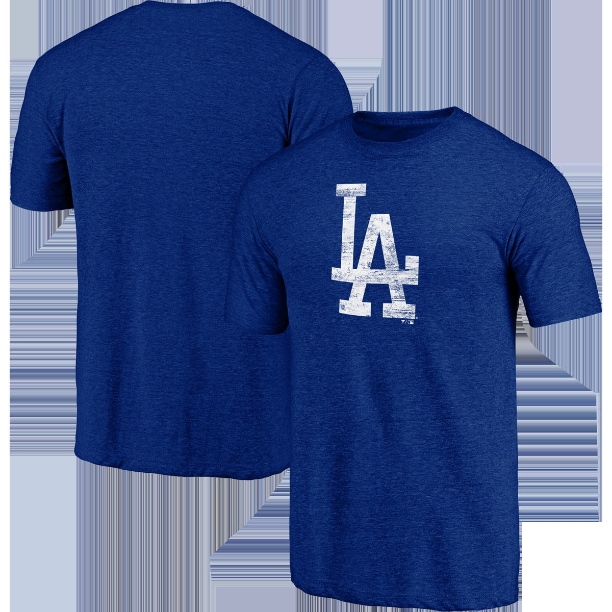 Men's Dodgers Triblend Logo Short Sleeve