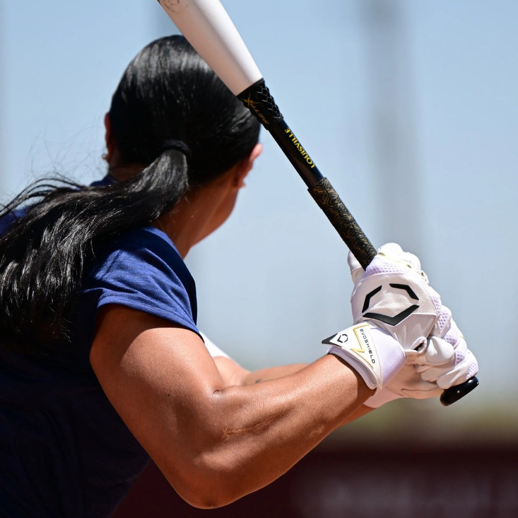 Youth Carbyne Batting Glove with Wrist Wrap
