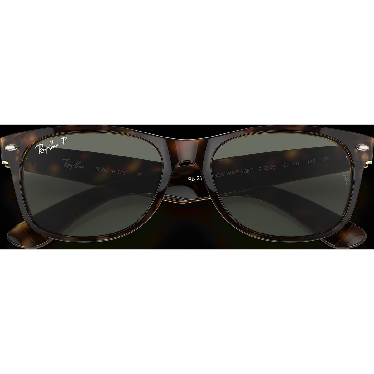New Wayfarer M - Tortoise/Crystal Green Polarized