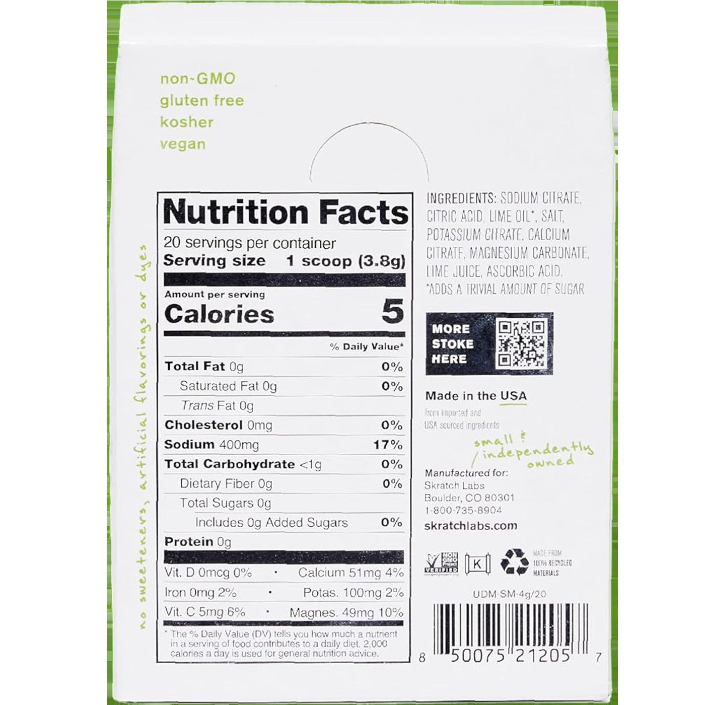 Unsweetened Hydration Sport Drink Mix (Single Serving)