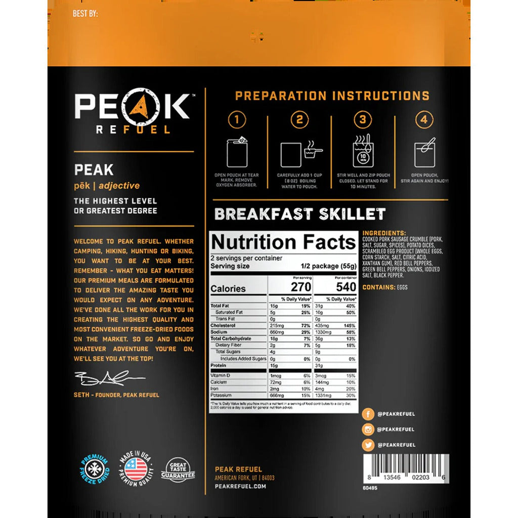 Breakfast Skillet (2 Servings)