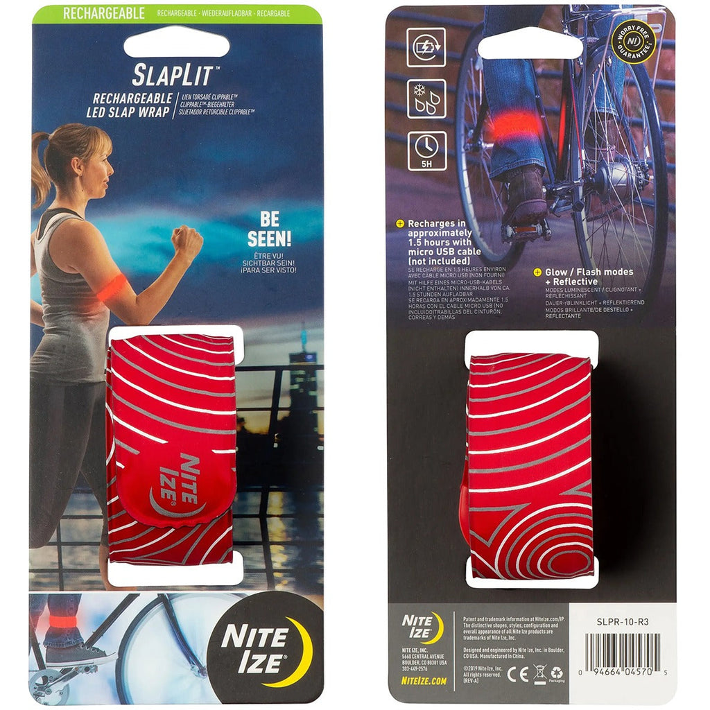 SlapLiT Rechargeable LED Slap Wrap - Red