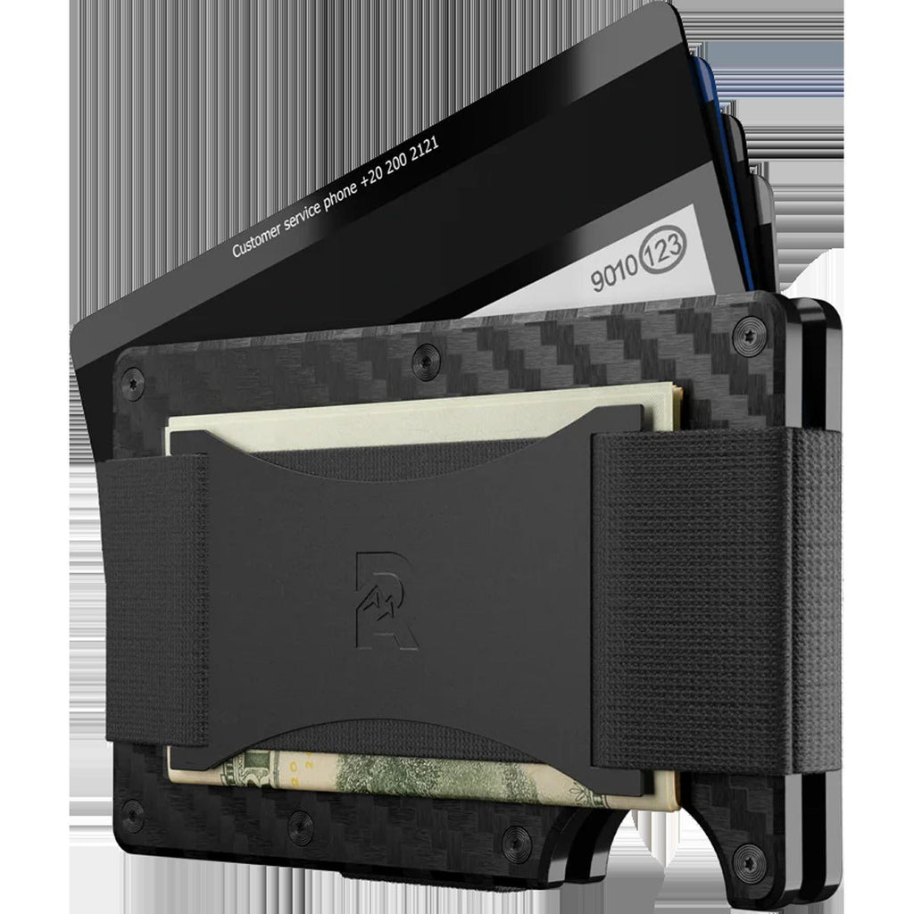 Carbon Fiber Wallet with Cash Strap