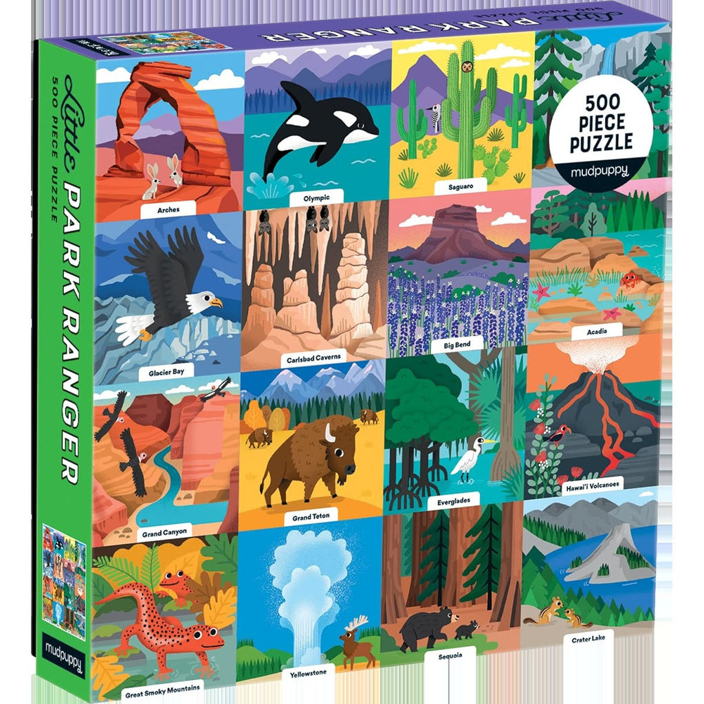 Mudpuppy Little Park Ranger 500 Piece Family Puzzle